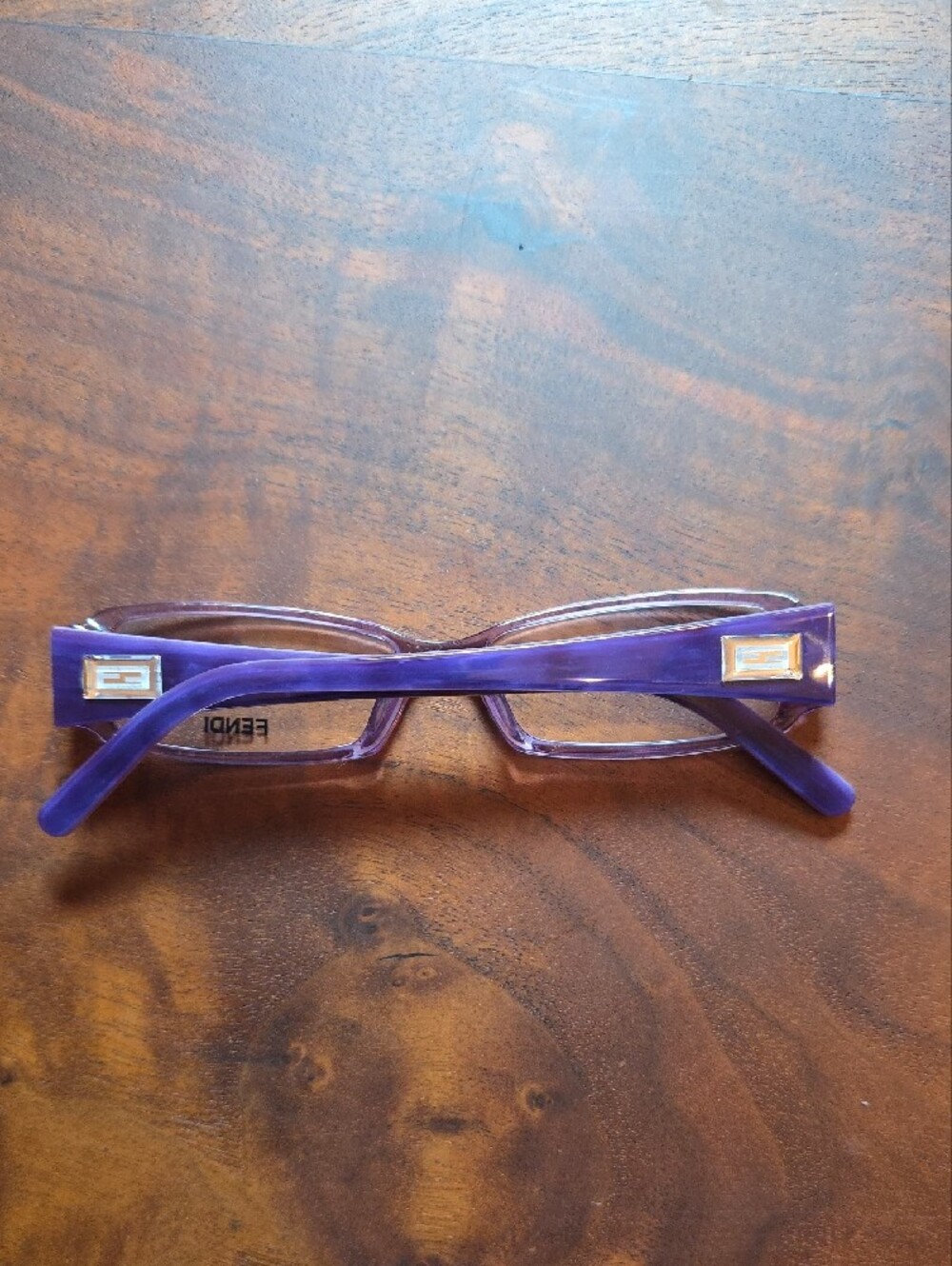 Fendi Optical Frames Purple Rectangular FASHION GLAM PREMIUM OFFICE ATTIRE - Picture 2 of 6